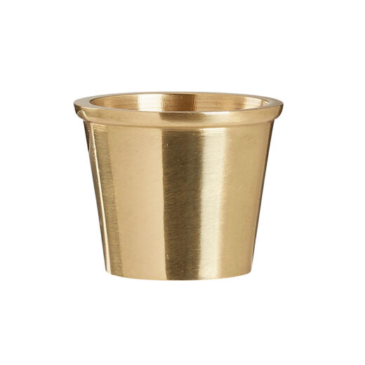 Brass Round Cup Cap - 1 1/4 inch (32mm)