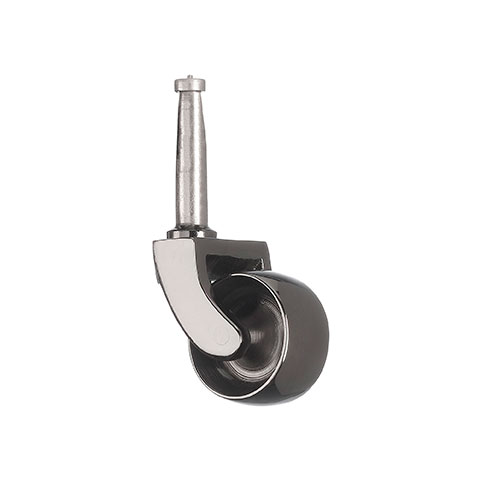 Black Nickel Finish Brass Grip Neck Castor - 1 1/4 inch (32mm) with fixing Socket