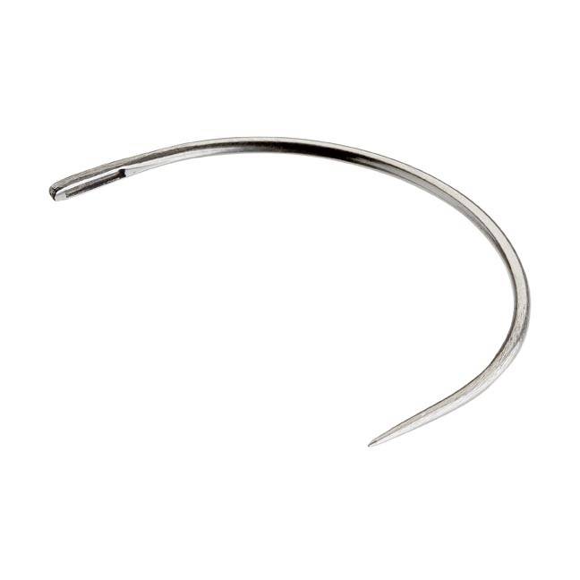 2 1/2 inch Curved Round Point Upholstery Needle - Heavy Gauge - Heico Direct