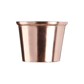 Rose Gold Finish Brass Round Cup Cap - 1 1/4 inch (32mm)