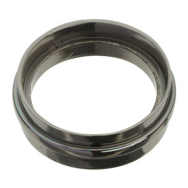 Black Nickel Finish Brass Round Ferrule - 1 1/4 inch (32mm)
