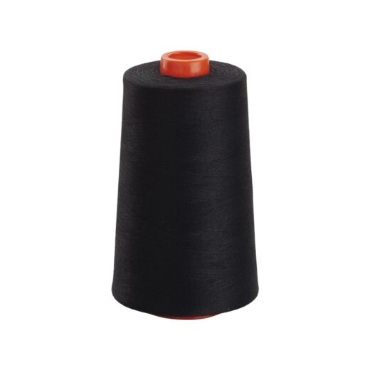 TKT 120 Black 100% Spun Polyester Sewing Thread – 5000m