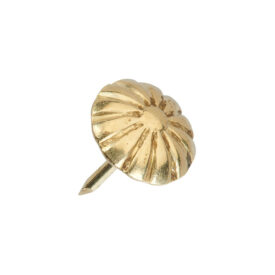 12mm 'Daisy High Dome' Decorative Nail - Brass