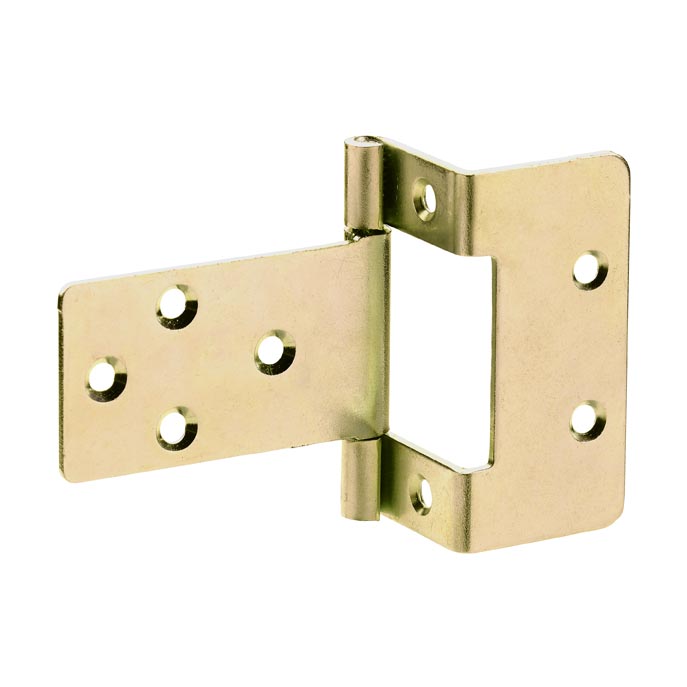 50mm Cranked Hinge – Brass Plated
