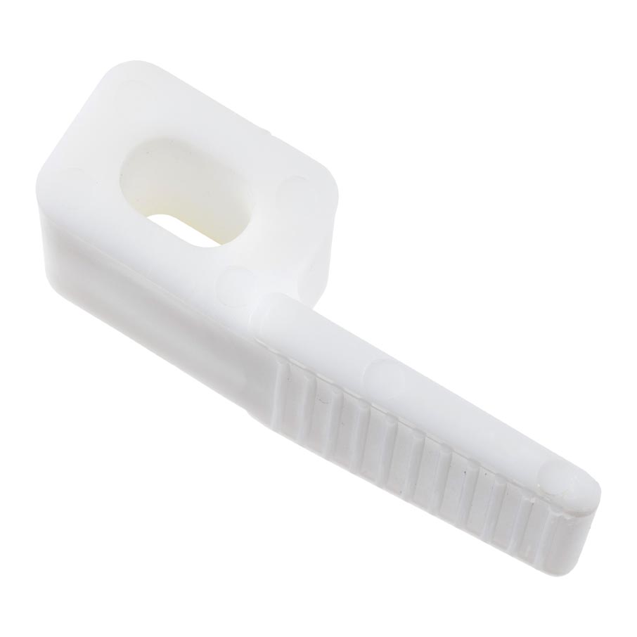Plastic Staple Spring Clip – White 45mm